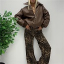 giubbotto effetto pelle bomber